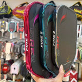 Genuine WIKA QD Fire 2 Quang Duong 16mm Pickleball Racket, XK100 Carbon, Hybrid 2.0 Core, UPA-A