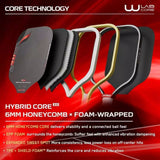 Genuine WIKA QD Fire 2 Quang Duong 16mm Pickleball Racket, XK100 Carbon, Hybrid 2.0 Core, UPA-A