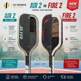WIKA QD Air 2 Pickleball Paddle 16mm | Quang Duong Signature | T700 Carbon Fibre | High Spin Professional Paddle