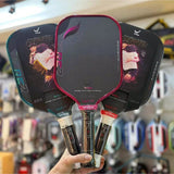 Genuine WIKA QD Fire 2 Quang Duong 16mm Pickleball Racket, XK100 Carbon, Hybrid 2.0 Core, UPA-A