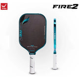 Genuine WIKA QD Fire 2 Quang Duong 16mm Pickleball Racket, XK100 Carbon, Hybrid 2.0 Core, UPA-A