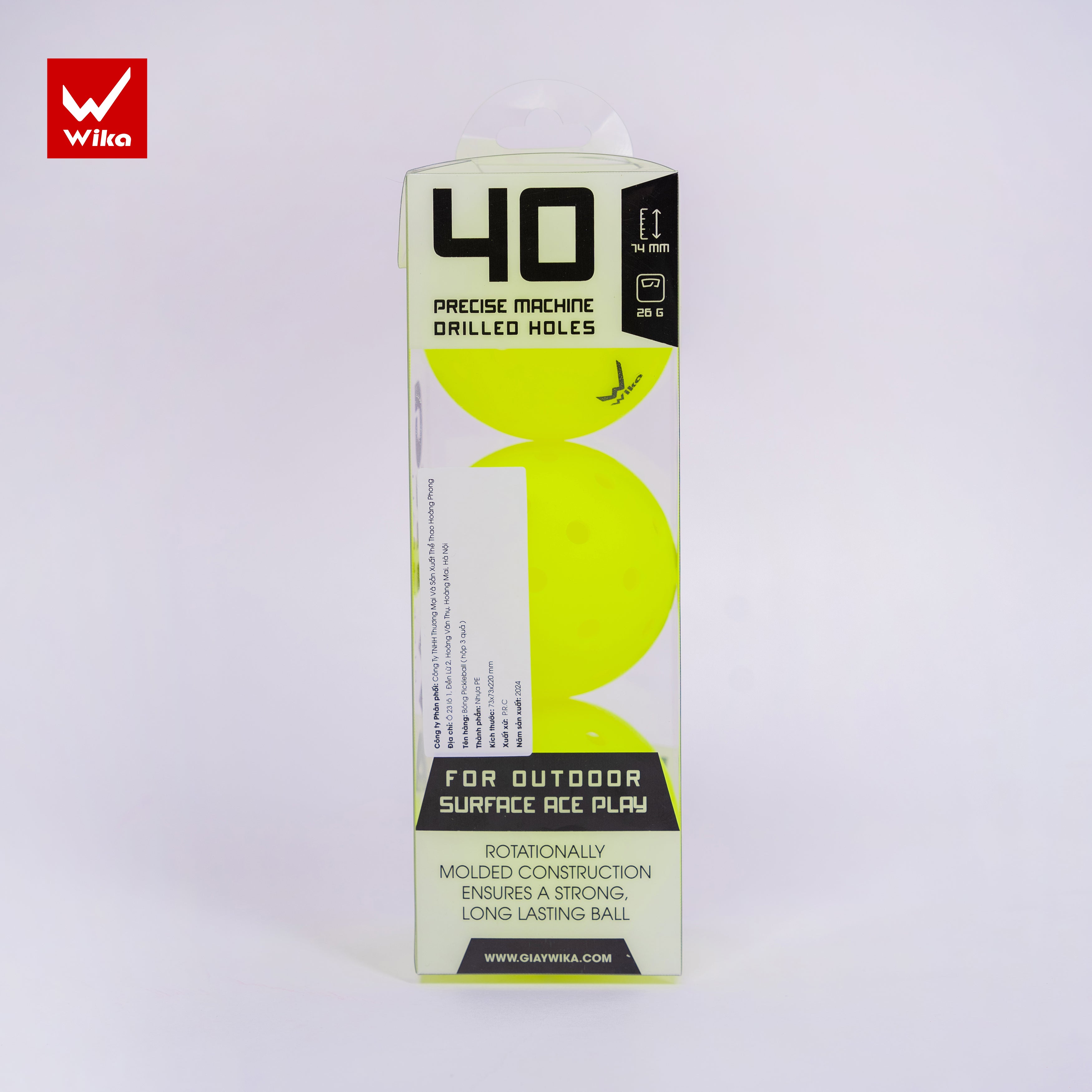 WIKA W-PRO 40 PICKLEBALL BALL