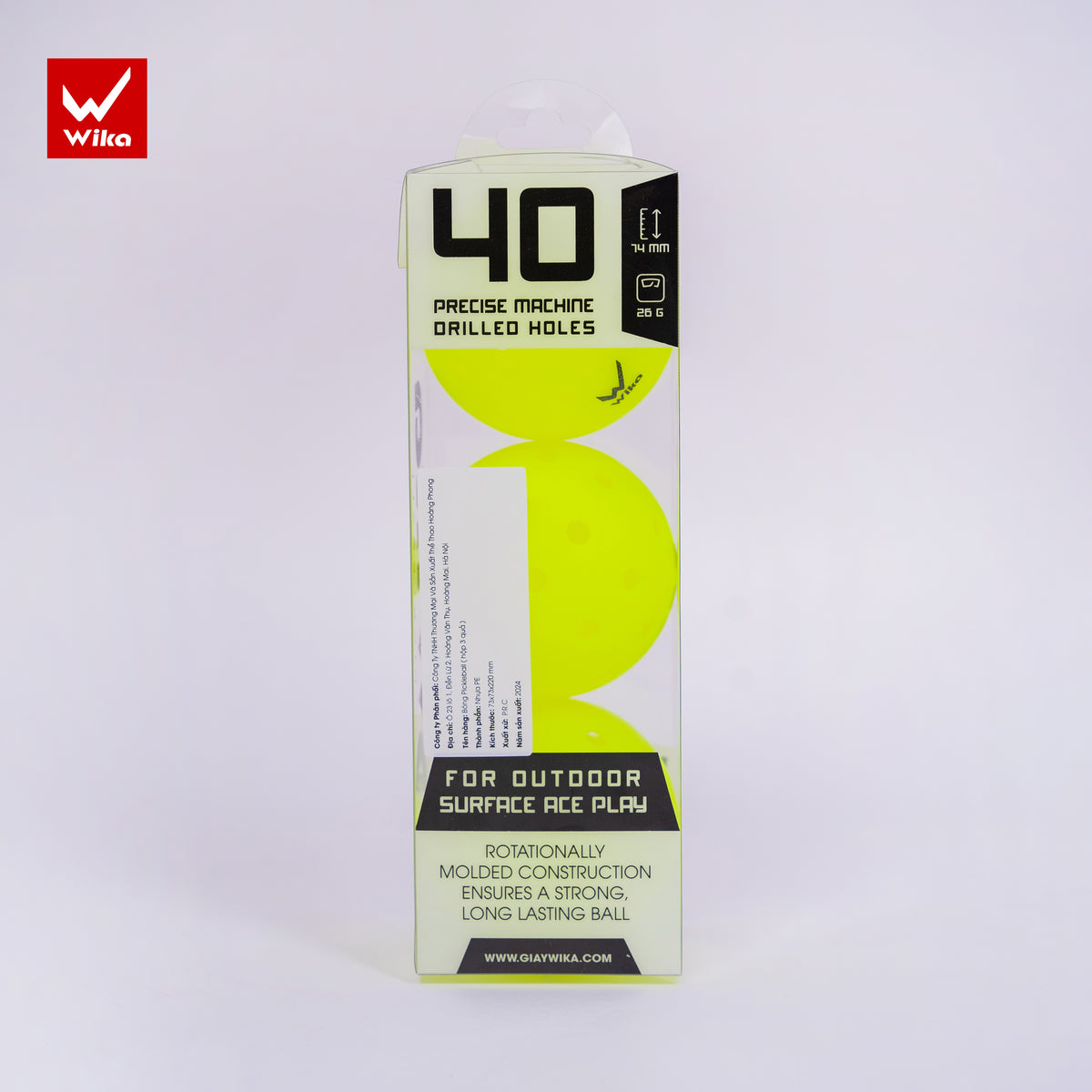 WIKA W-PRO 40 PICKLEBALL BALL