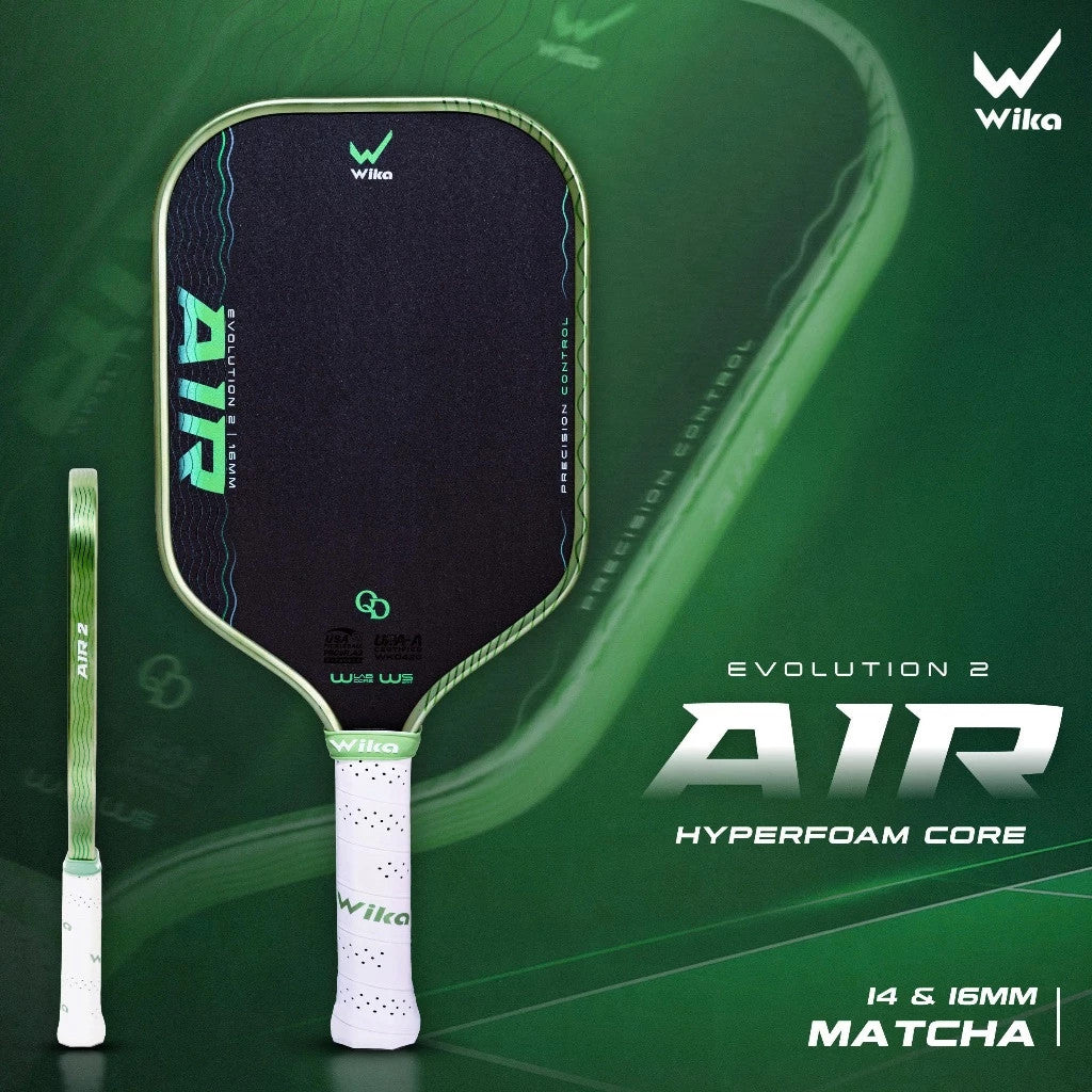 WIKA QD Air 2 Pickleball Paddle 16mm | Quang Duong Signature | T700 Carbon Fibre | High Spin Professional Paddle