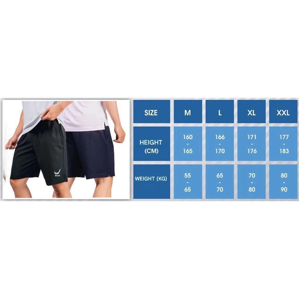 WIKA Men's Sweat-Absorbent Shorts with Convenient Zipper Pockets