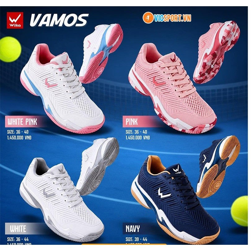 WIKA Genuine Wika Vamos x Quang Duong Pickleball Shoes, Soft Eva Sole, Grip Sole