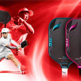 Genuine WIKA QD Fire 2 Quang Duong 16mm Pickleball Racket, XK100 Carbon, Hybrid 2.0 Core, UPA-A