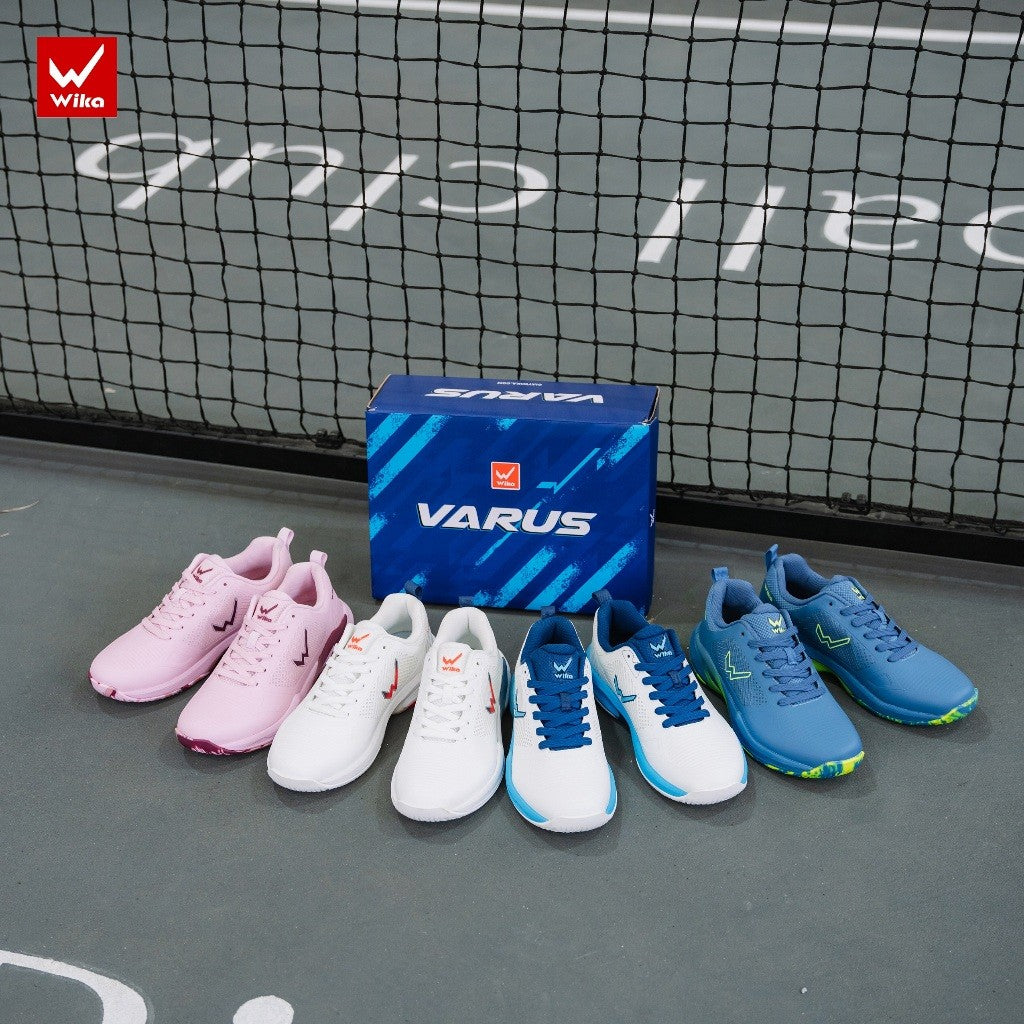 Genuine Wika Varus x Quang Duong Pickleball Shoes, Form-Keeping TPU Upper Combined with Breathable Mesh