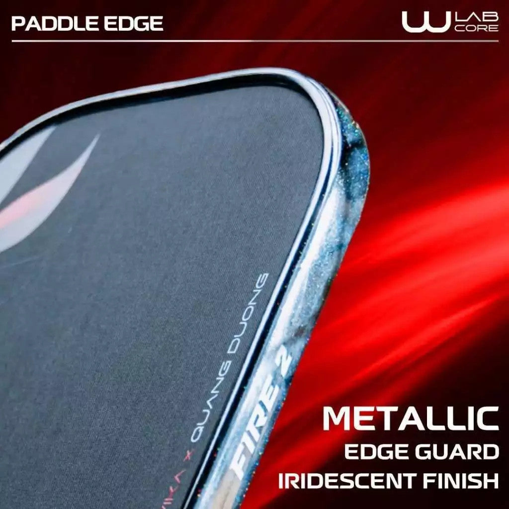 Genuine WIKA QD Fire 2 Quang Duong 16mm Pickleball Racket, XK100 Carbon, Hybrid 2.0 Core, UPA-A