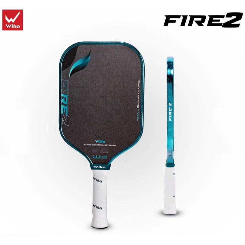 Genuine WIKA QD Fire 2 Quang Duong 16mm Pickleball Racket, XK100 Carbon, Hybrid 2.0 Core, UPA-A