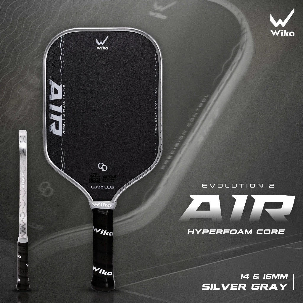 WIKA QD Air 2 Pickleball Paddle 16mm | Quang Duong Signature | T700 Carbon Fibre | High Spin Professional Paddle